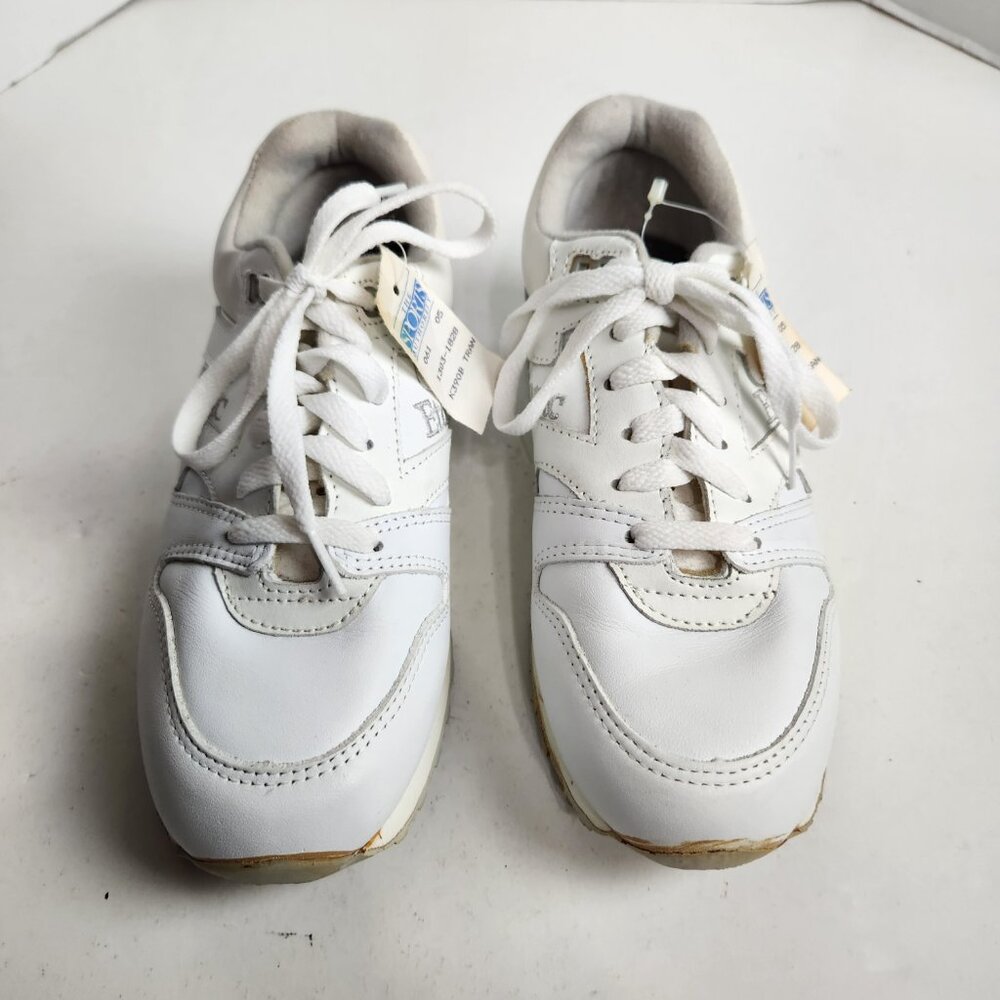 Vintage Etonic White Trans Am Trainer Sneaker Shoe Size 8.5B USA Tennis Foam